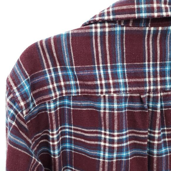 Men's L.L. Bean Chamois Cloth 100% Cotton Traditional Fit Plaid Flannel Shirt M - Picture 11 of 16